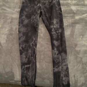 Lululemon Tie-Dye Black Leggings